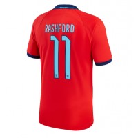 England Marcus Rashford #11 Fußballbekleidung Auswärtstrikot WM 2022 Kurzarm